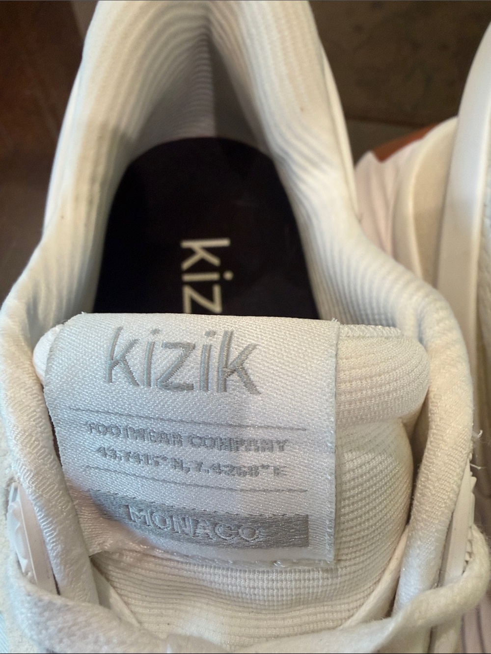 Kizik Monaco Men's White Lace-Up Sneakers - Picture 2 of 5